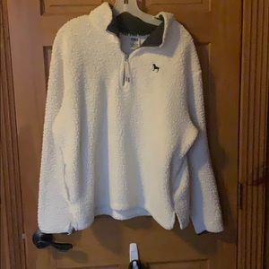 VS White Sherpa quarter zip